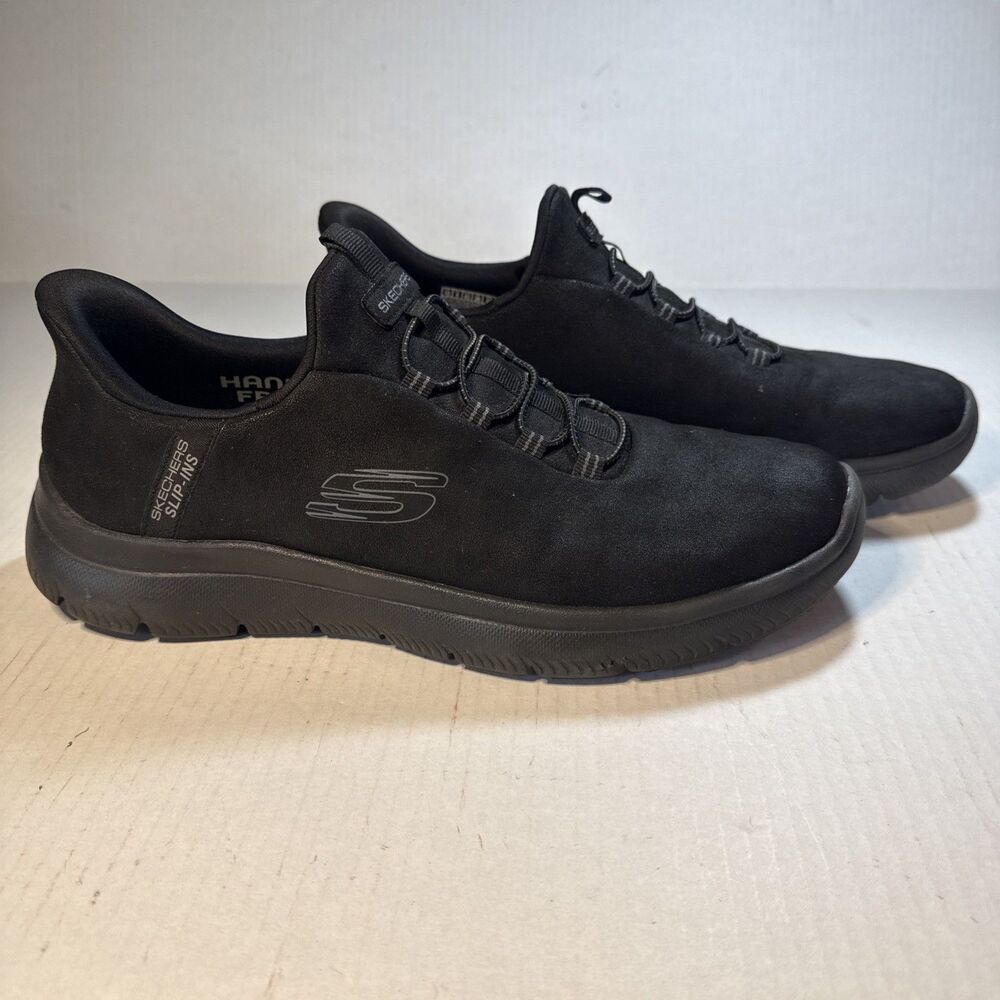 Skechers Summits Korlo Mens Size 10 Black Athletic Slip Ins Shoes Sneakers